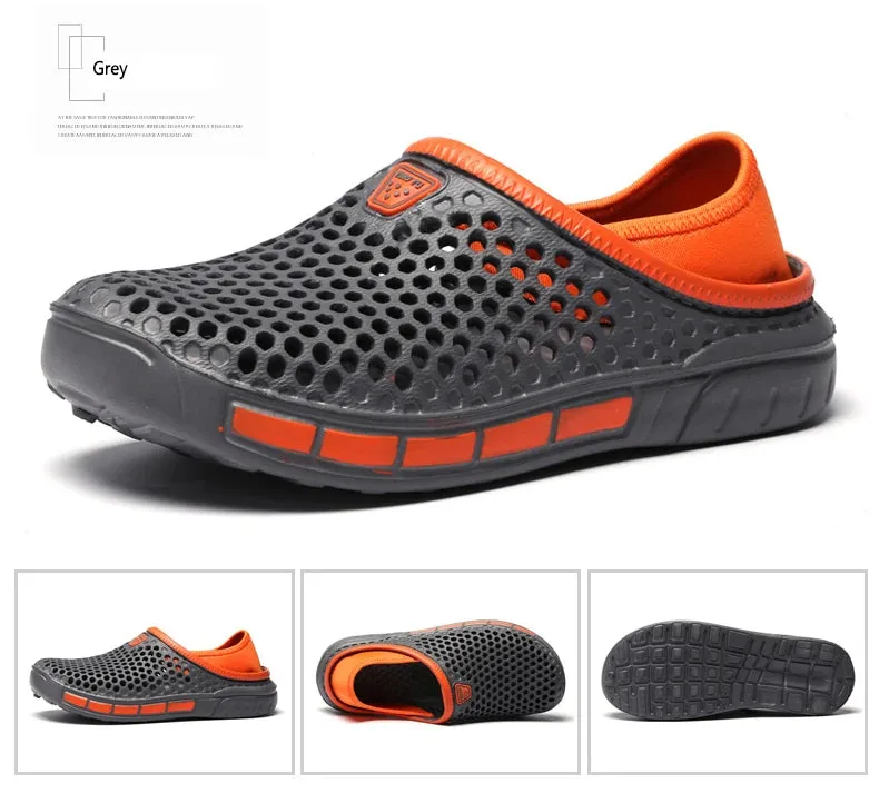 36-47 Summer Couples Sandals Men Outdoor Garden Clogs Hole Male Casual Shoes Fashion Water Shoes Comfort Home Soft Slippers