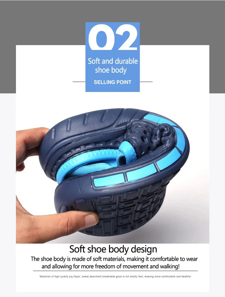 36-47 Summer Couples Sandals Men Outdoor Garden Clogs Hole Male Casual Shoes Fashion Water Shoes Comfort Home Soft Slippers