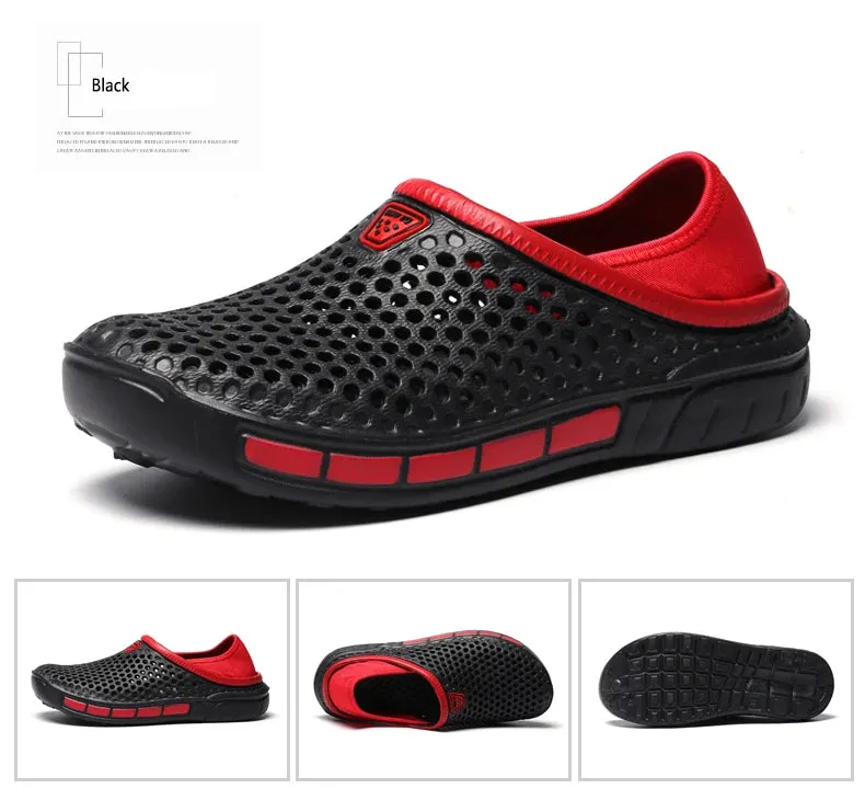 36-47 Summer Couples Sandals Men Outdoor Garden Clogs Hole Male Casual Shoes Fashion Water Shoes Comfort Home Soft Slippers