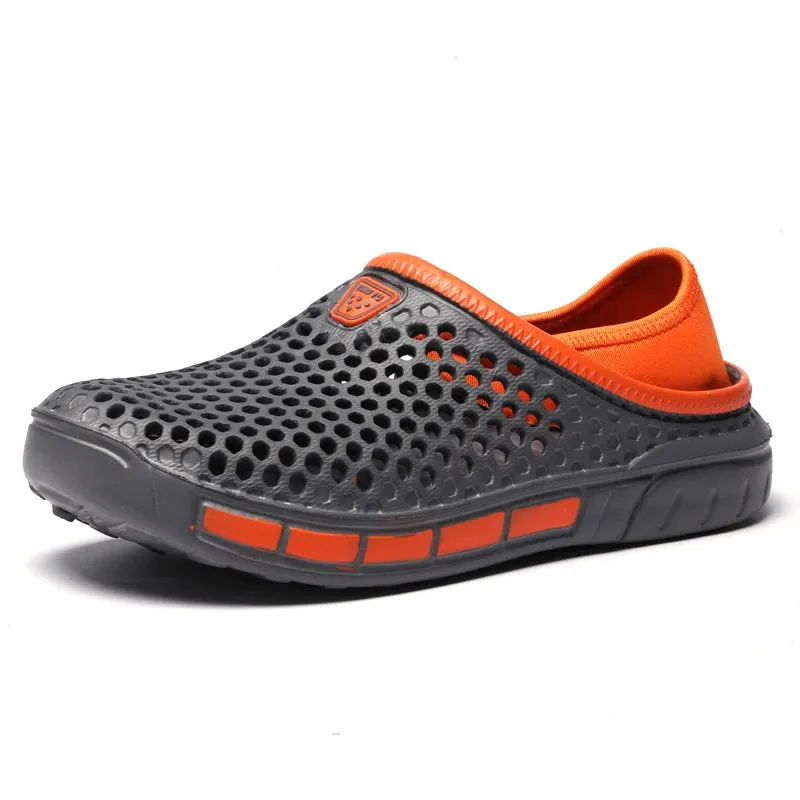 36-47 Summer Couples Sandals Men Outdoor Garden Clogs Hole Male Casual Shoes Fashion Water Shoes Comfort Home Soft Slippers
