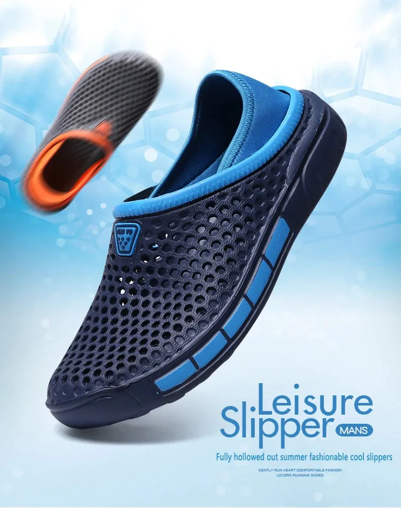 36-47 Summer Couples Sandals Men Outdoor Garden Clogs Hole Male Casual Shoes Fashion Water Shoes Comfort Home Soft Slippers
