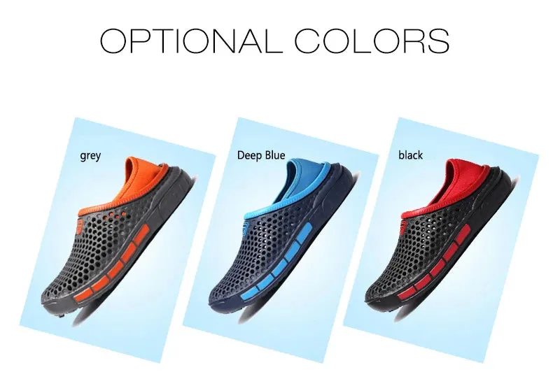 36-47 Summer Couples Sandals Men Outdoor Garden Clogs Hole Male Casual Shoes Fashion Water Shoes Comfort Home Soft Slippers