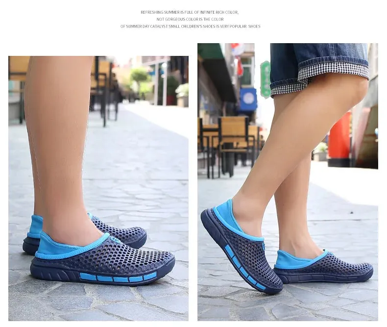 36-47 Summer Couples Sandals Men Outdoor Garden Clogs Hole Male Casual Shoes Fashion Water Shoes Comfort Home Soft Slippers