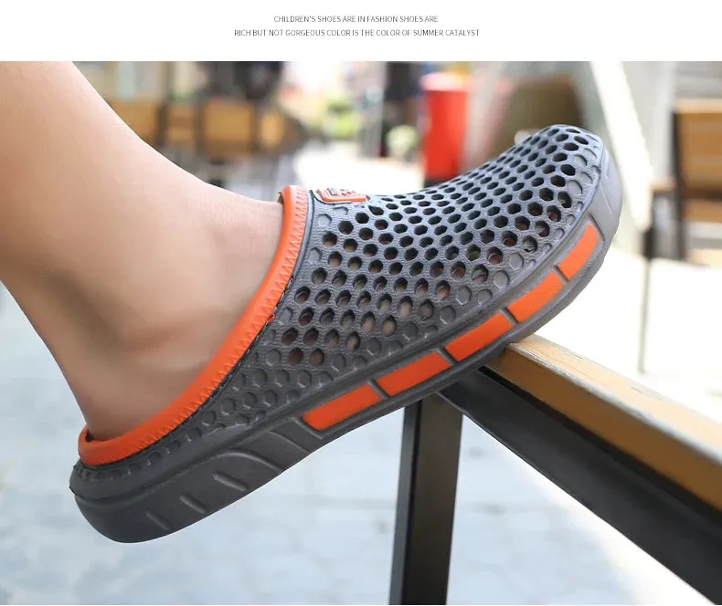36-47 Summer Couples Sandals Men Outdoor Garden Clogs Hole Male Casual Shoes Fashion Water Shoes Comfort Home Soft Slippers