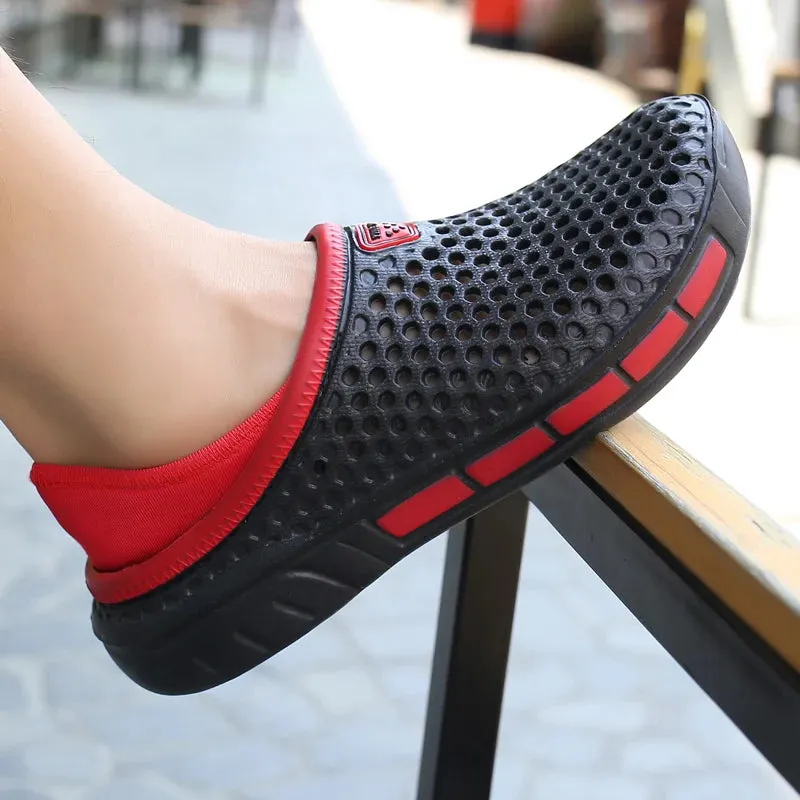 36-47 Summer Couples Sandals Men Outdoor Garden Clogs Hole Male Casual Shoes Fashion Water Shoes Comfort Home Soft Slippers