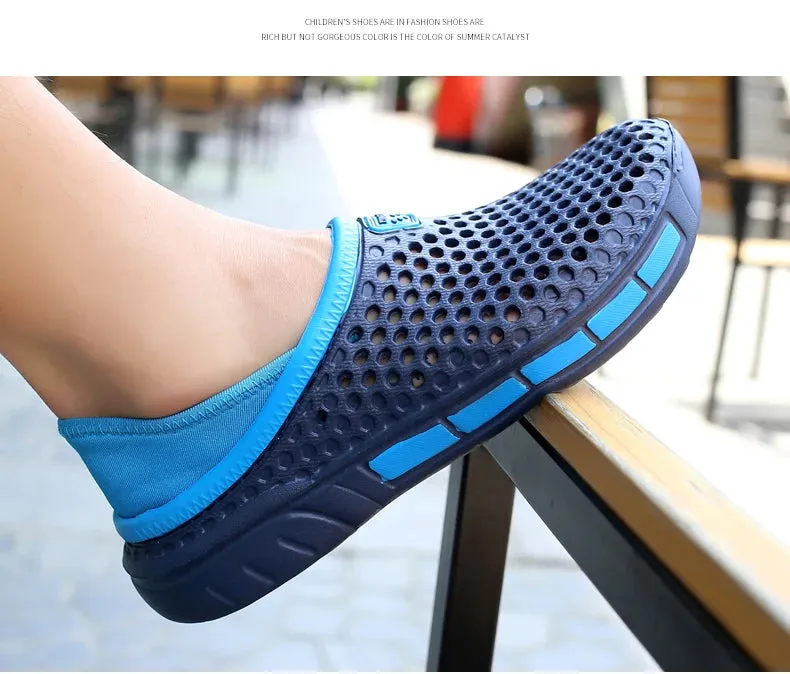 36-47 Summer Couples Sandals Men Outdoor Garden Clogs Hole Male Casual Shoes Fashion Water Shoes Comfort Home Soft Slippers
