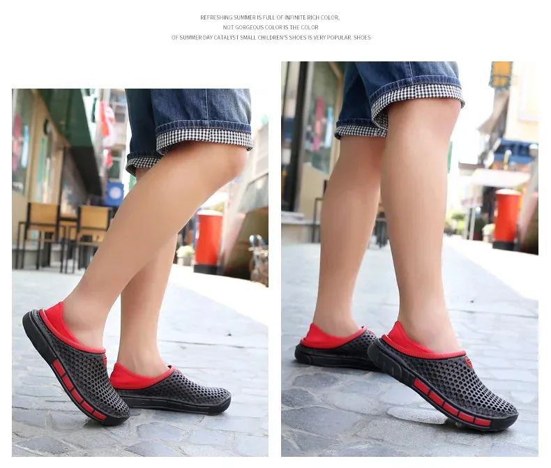 36-47 Summer Couples Sandals Men Outdoor Garden Clogs Hole Male Casual Shoes Fashion Water Shoes Comfort Home Soft Slippers