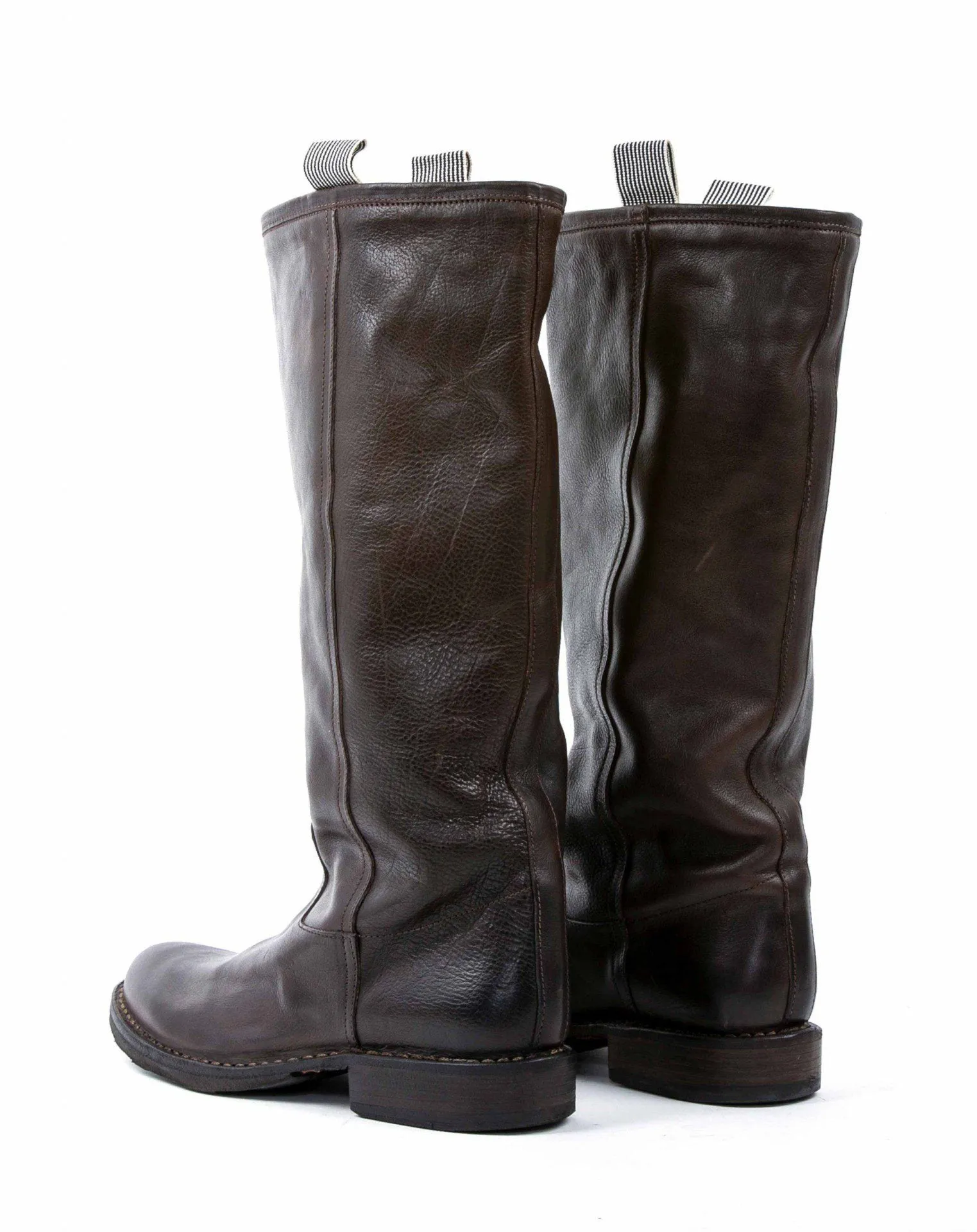 7460 Brown Leather Tall Boots