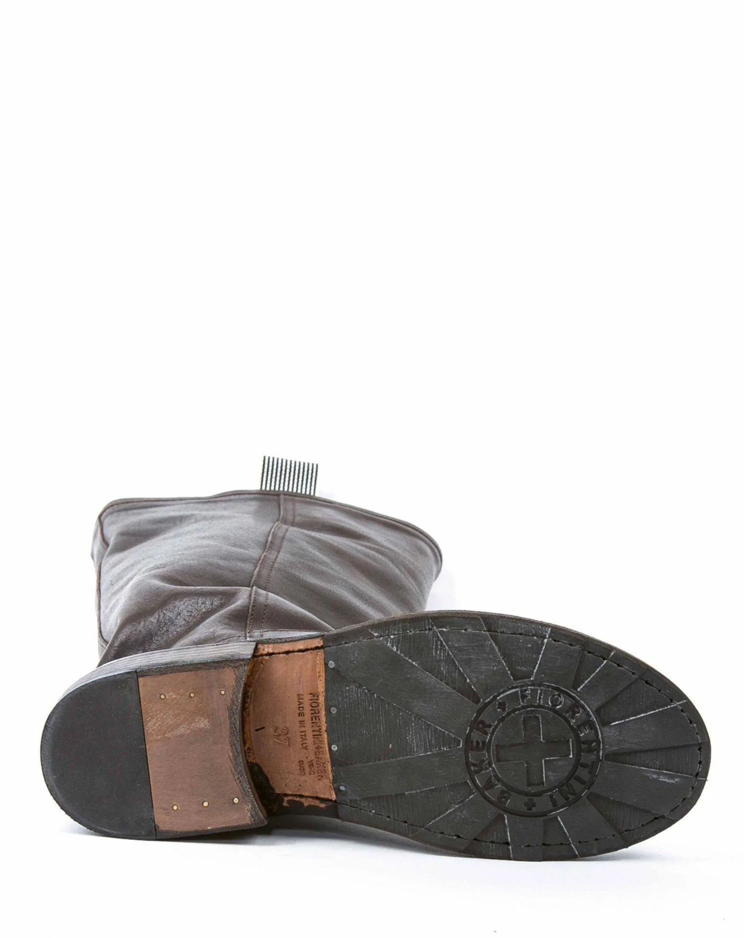 7460 Brown Leather Tall Boots