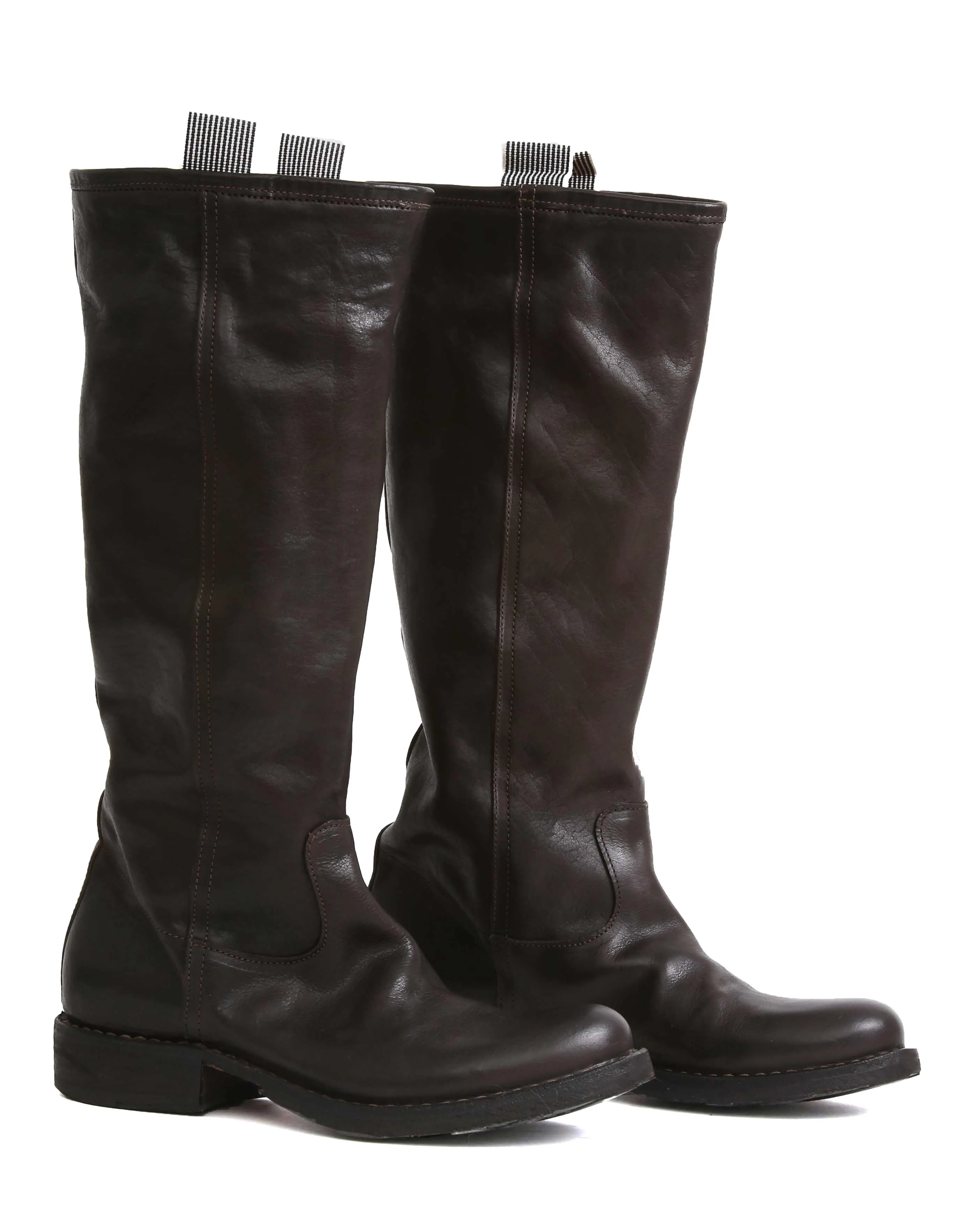 7460 Brown Leather Tall Boots