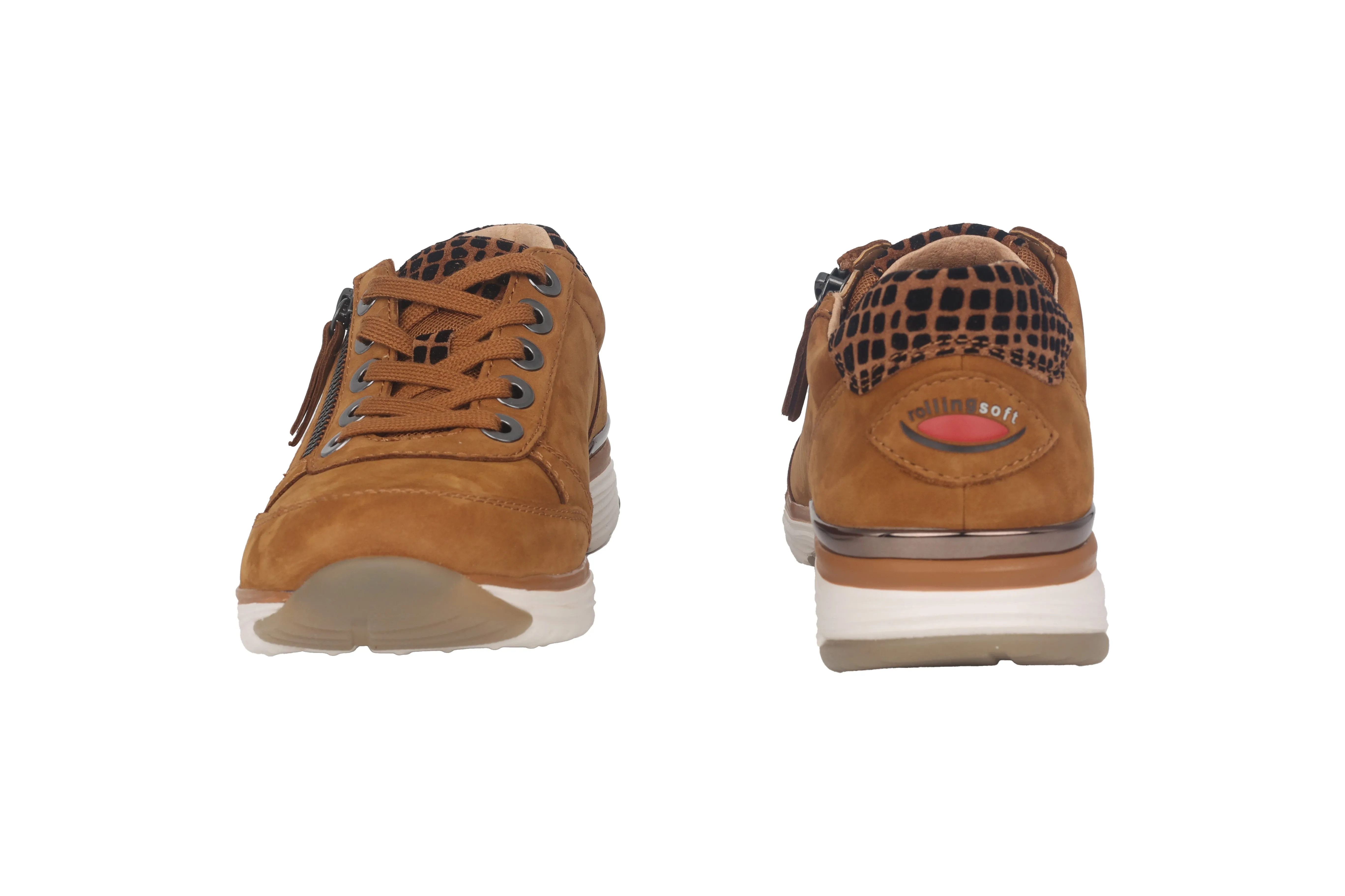'76.973.32' women's walking rolling sneaker - brown