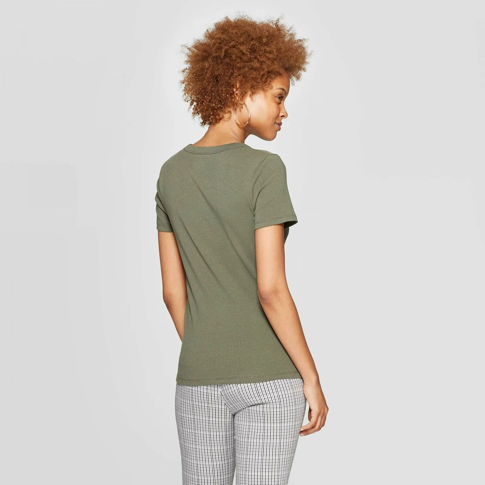 A New Day Women's Ribbed Short Sleeve Crewneck T-Shirt