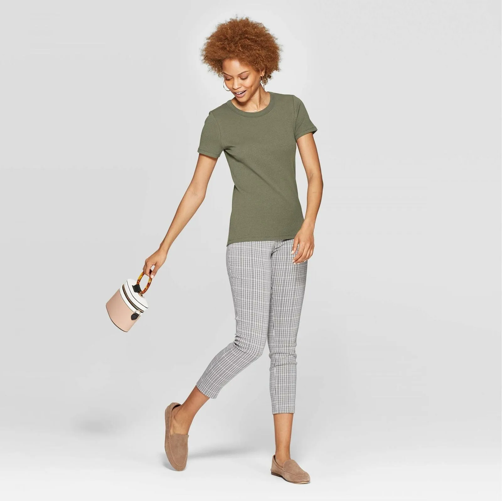 A New Day Women's Ribbed Short Sleeve Crewneck T-Shirt
