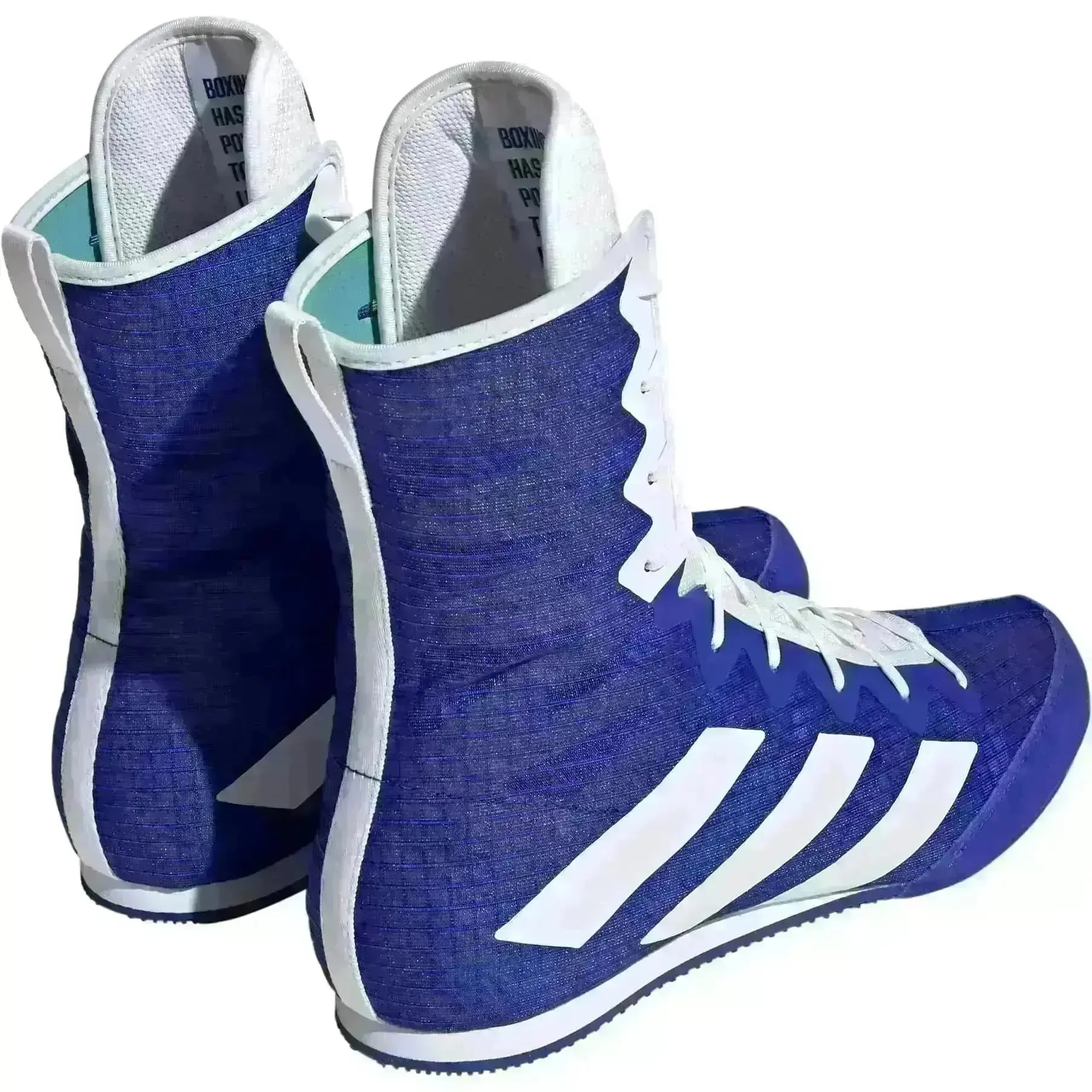 Adidas Box Hog 4 Boxing Boots - Blue White