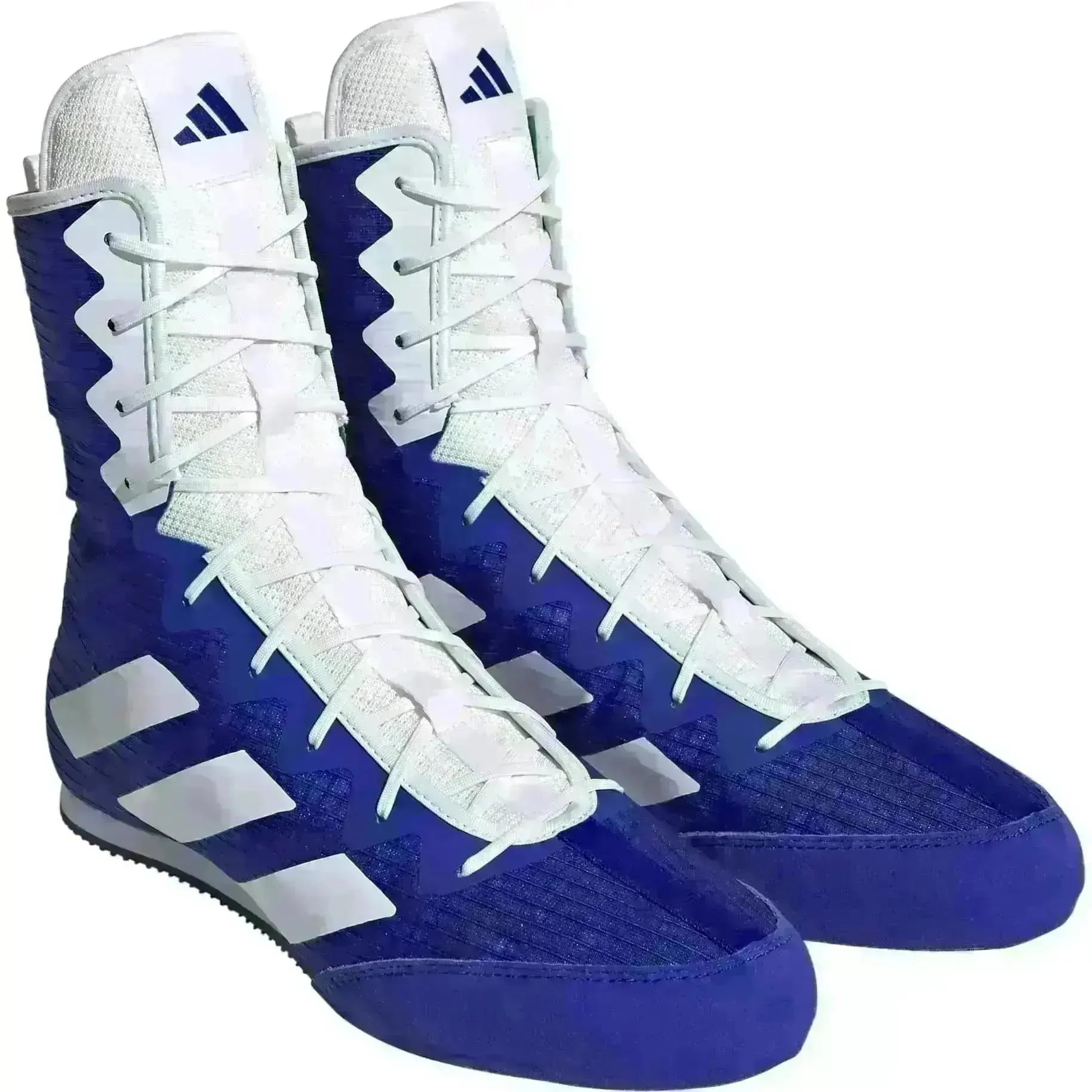 Adidas Box Hog 4 Boxing Boots - Blue White
