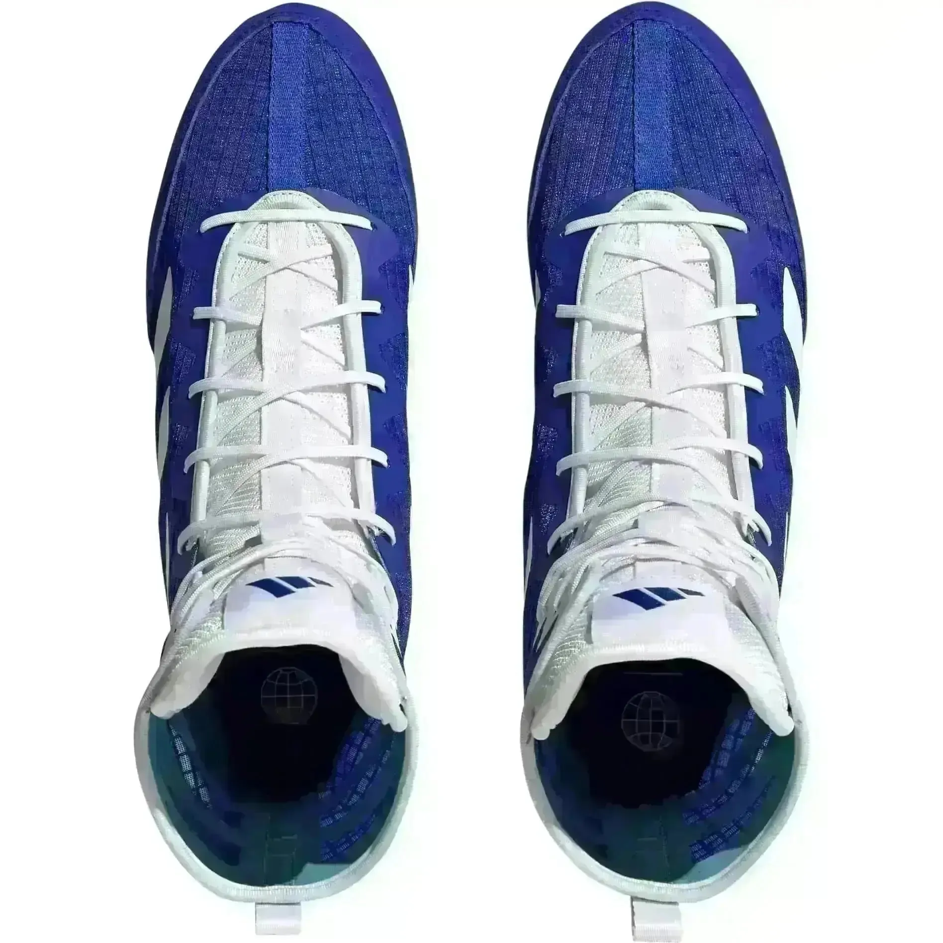 Adidas Box Hog 4 Boxing Boots - Blue White