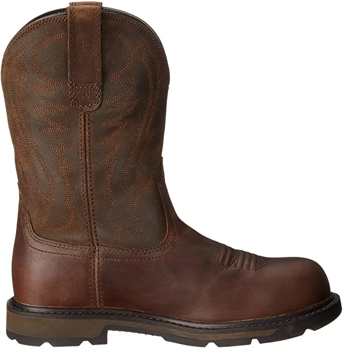 ARIAT Men's Groundbreaker Pull-on Steel Toe Work Boot! Sz 11! Retails $199 w/tax!