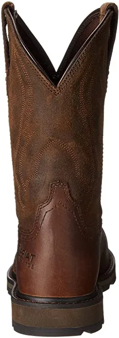 ARIAT Men's Groundbreaker Pull-on Steel Toe Work Boot! Sz 11! Retails $199 w/tax!