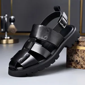 AristoStep Elegante Ledersandalen für Herren