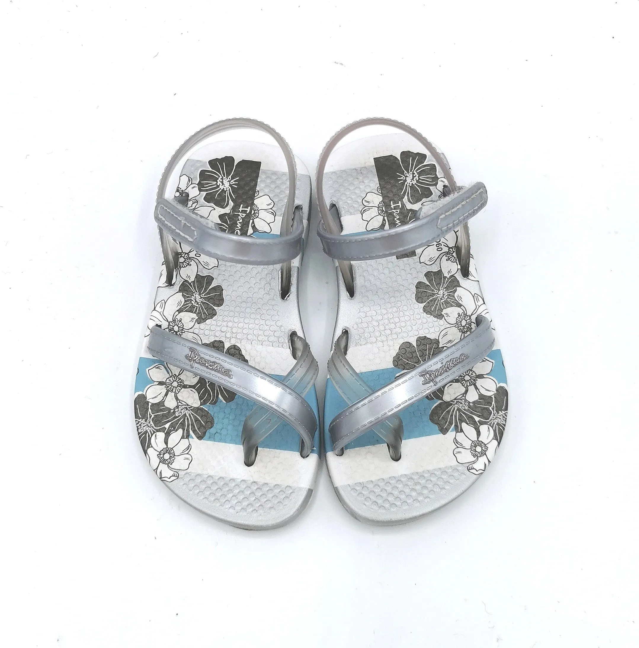 BABY GIRL SIZE 5 TODDLER - IPANEMA Floral, Velcro Sandals VGUC B39
