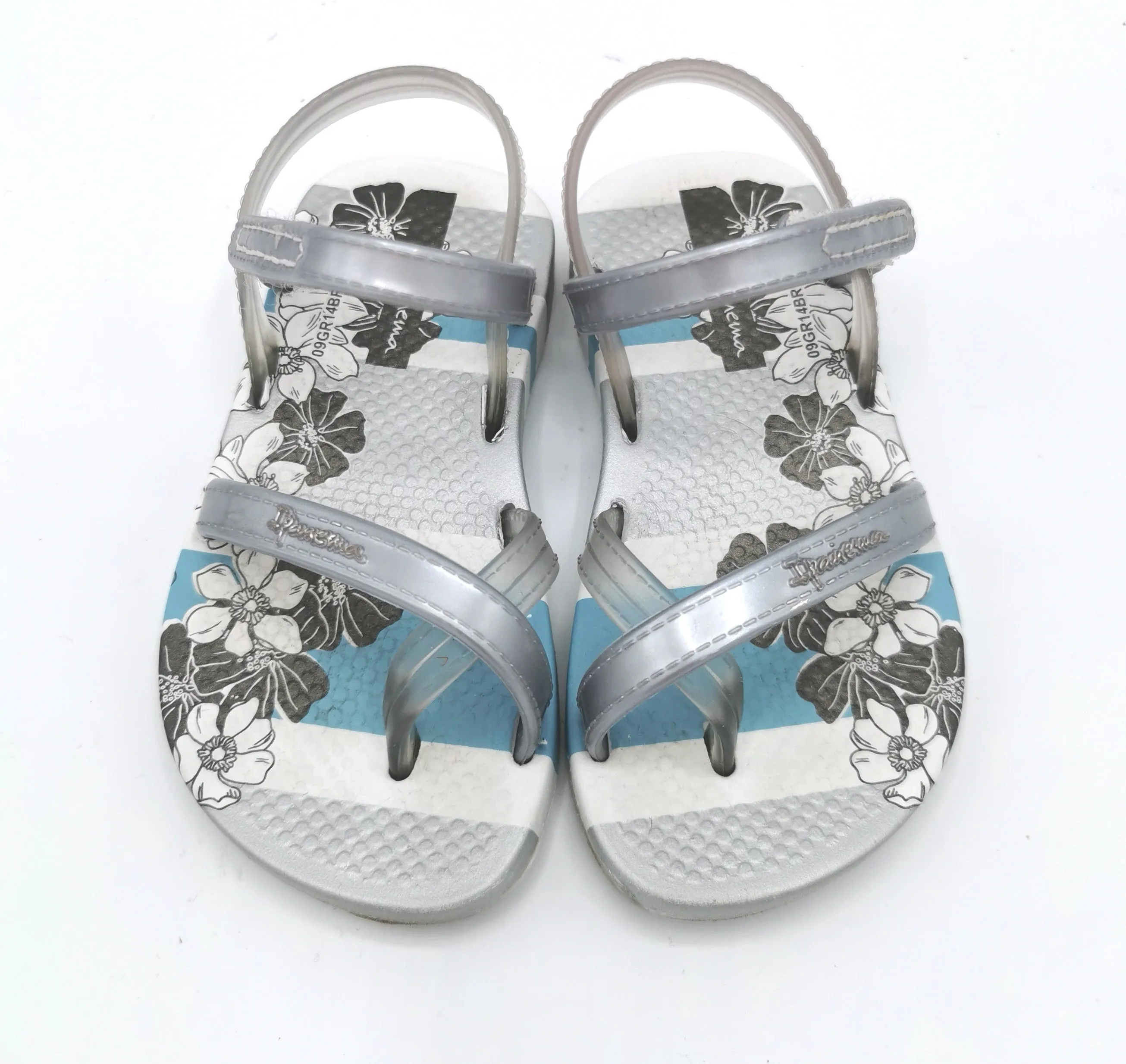 BABY GIRL SIZE 5 TODDLER - IPANEMA Floral, Velcro Sandals VGUC B39