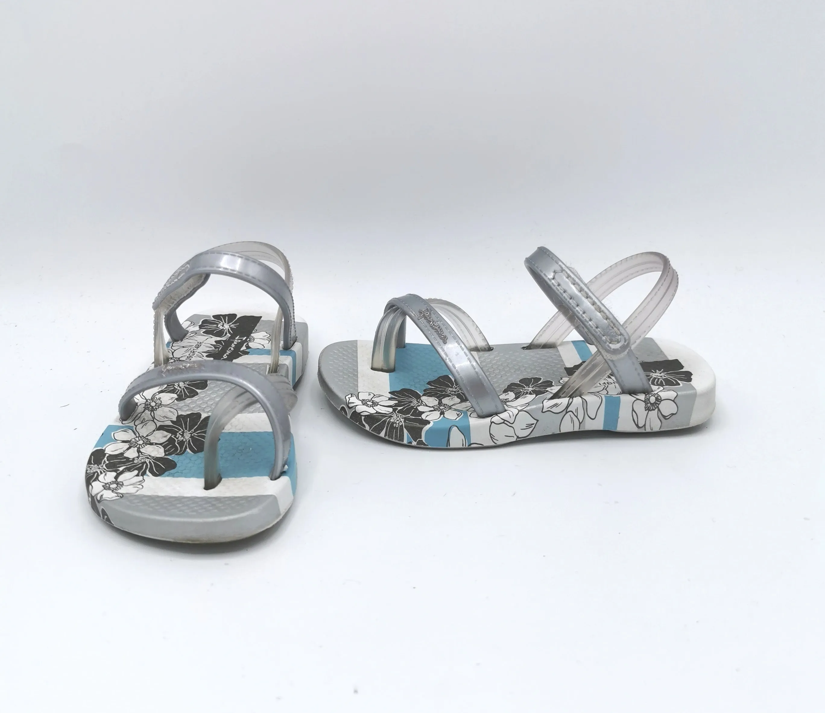 BABY GIRL SIZE 5 TODDLER - IPANEMA Floral, Velcro Sandals VGUC B39
