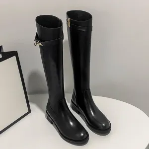BLACK RIDING BOOTS
