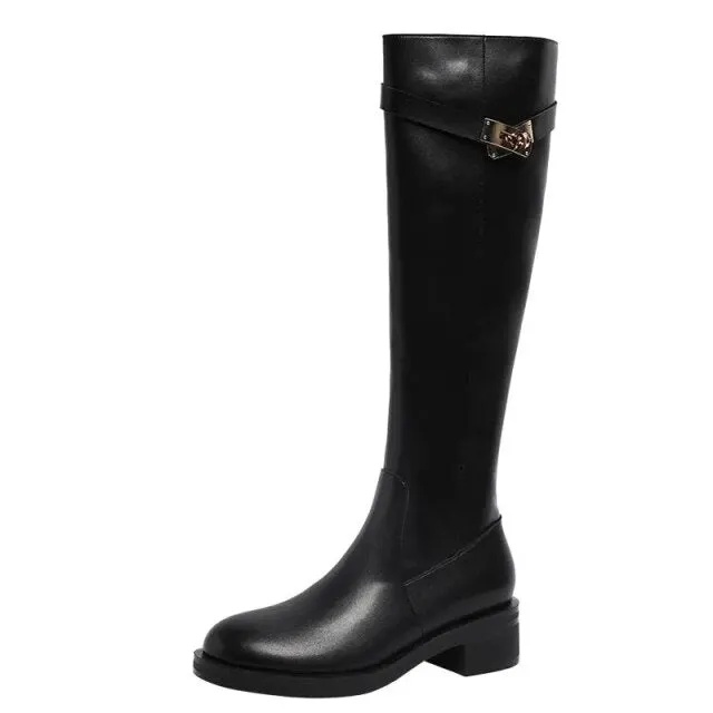 BLACK RIDING BOOTS