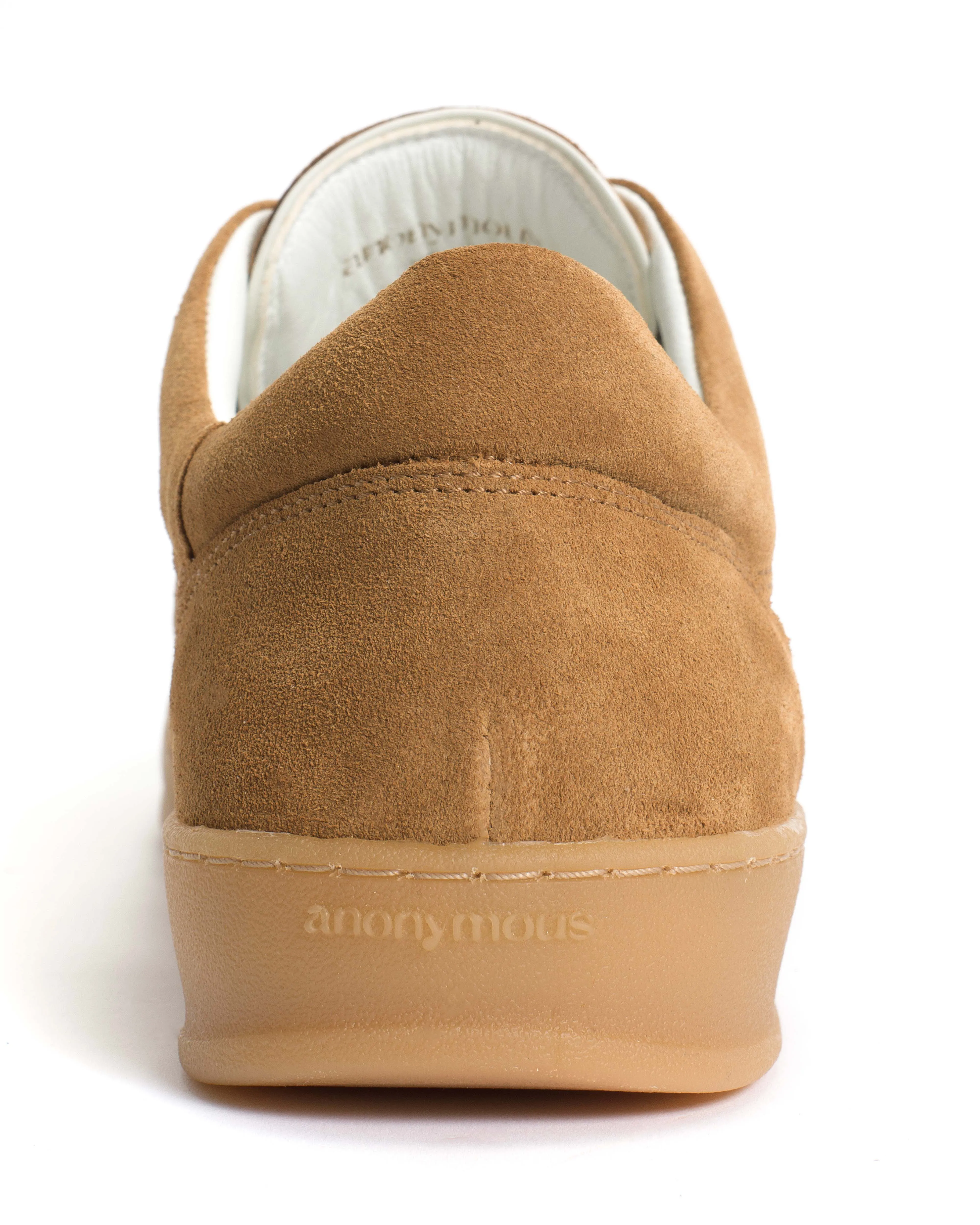 Blaire Calf suede & polished soft calf Bamboo brown & white sand