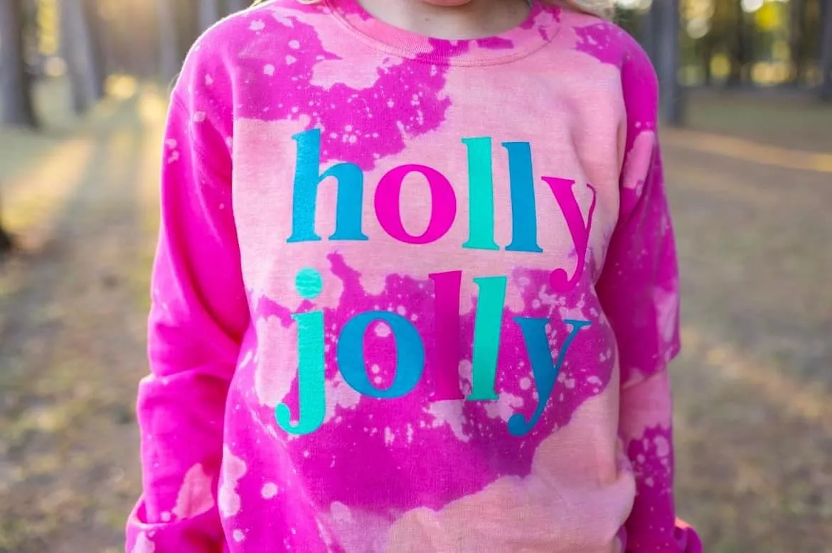 Bleached Fuschia {HOLLY JOLLY} Sweatshirt