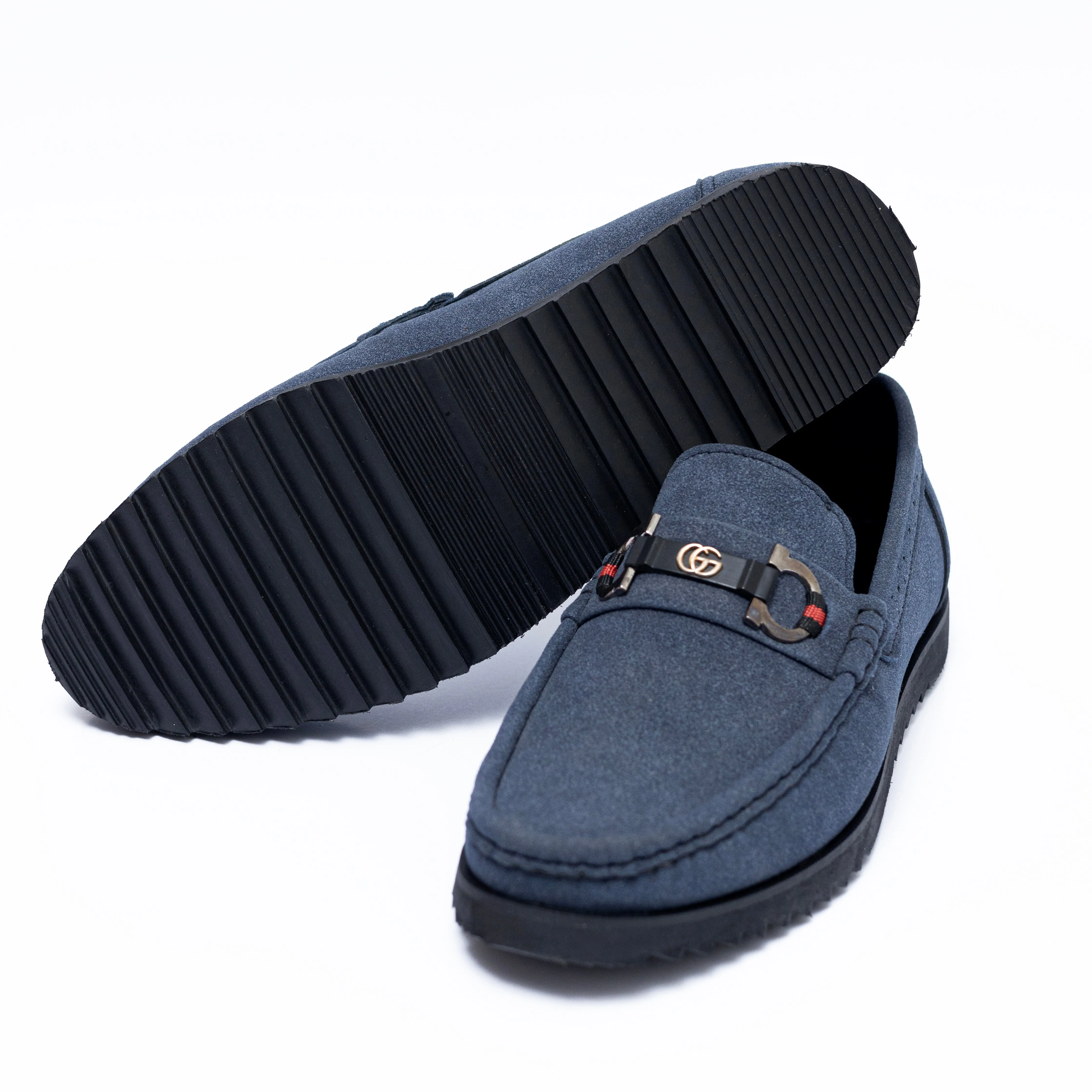 Blue Suede Sophisticated High Sole
