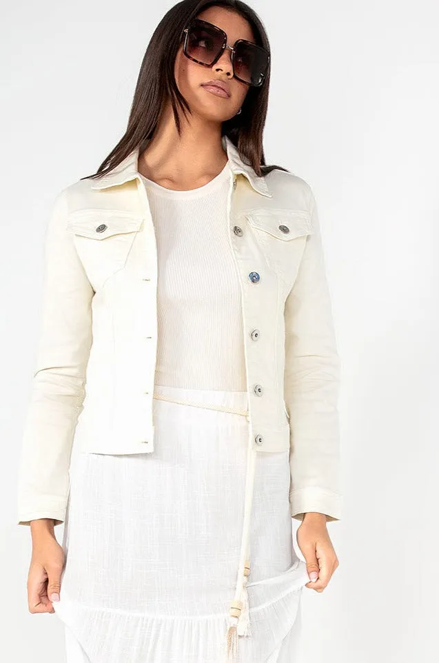 Breda Cream Denim Jacket