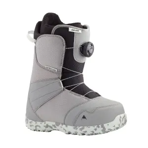 Burton Kids' Zipline BOA Boot Gray/Neo-Mint 2025