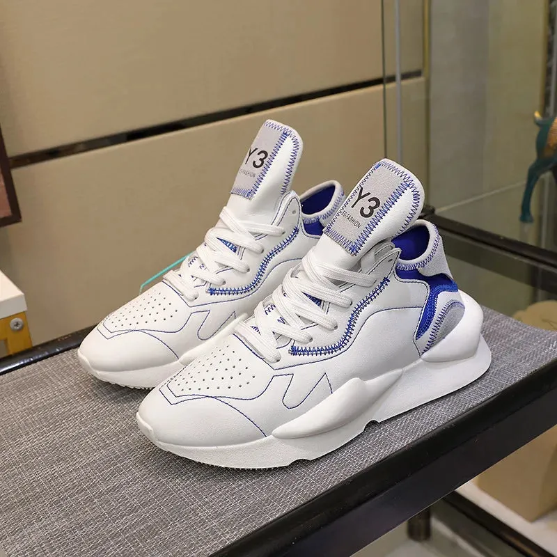 Chaussures luxe chic haute couture Y3 - 2025 / 2025New Sneakers Luxury Brands fashion leisure men and women shoes leather sports running shoes KGDB Y3 lovers Designer shoes NY