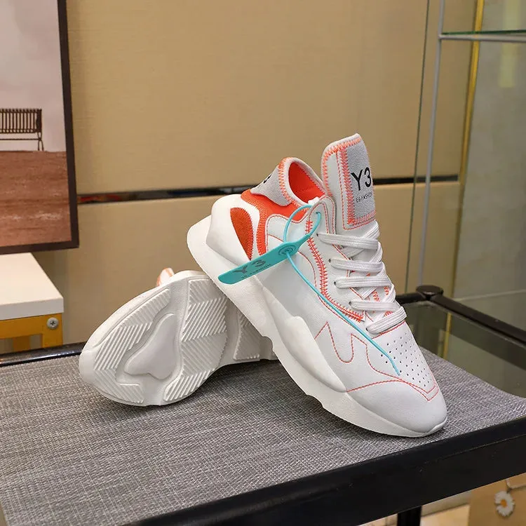 Chaussures luxe chic haute couture Y3 - 2025 / 2025New Sneakers Luxury Brands fashion leisure men and women shoes leather sports running shoes KGDB Y3 lovers Designer shoes NY