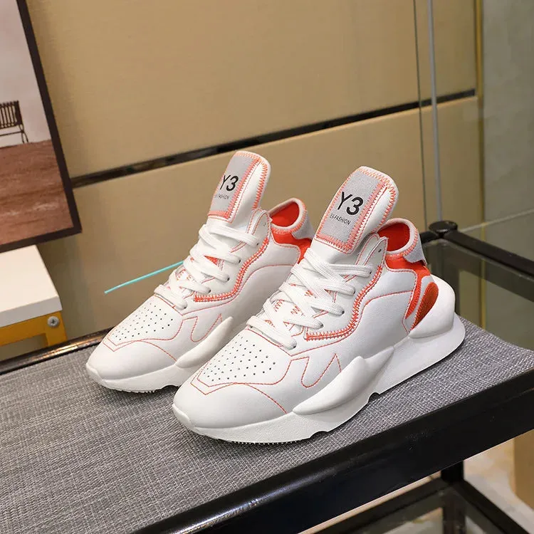 Chaussures luxe chic haute couture Y3 - 2025 / 2025New Sneakers Luxury Brands fashion leisure men and women shoes leather sports running shoes KGDB Y3 lovers Designer shoes NY