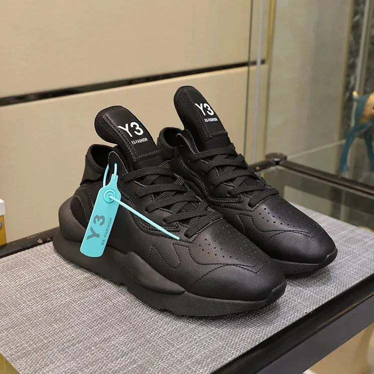 Chaussures luxe chic haute couture Y3 - 2025 / 2025New Sneakers Luxury Brands fashion leisure men and women shoes leather sports running shoes KGDB Y3 lovers Designer shoes NY
