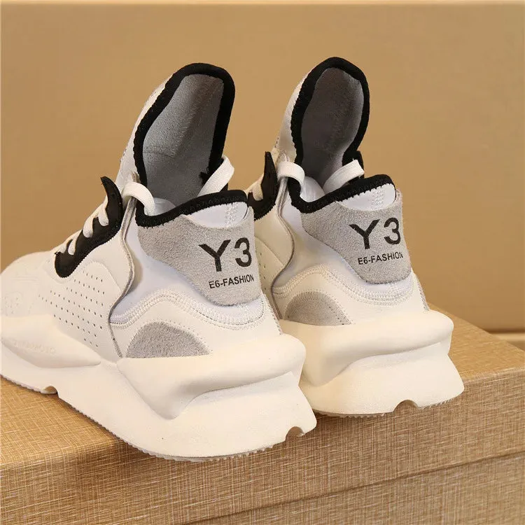 Chaussures luxe chic haute couture Y3 - 2025 / 2025New Sneakers Luxury Brands fashion leisure men and women shoes leather sports running shoes KGDB Y3 lovers Designer shoes NY