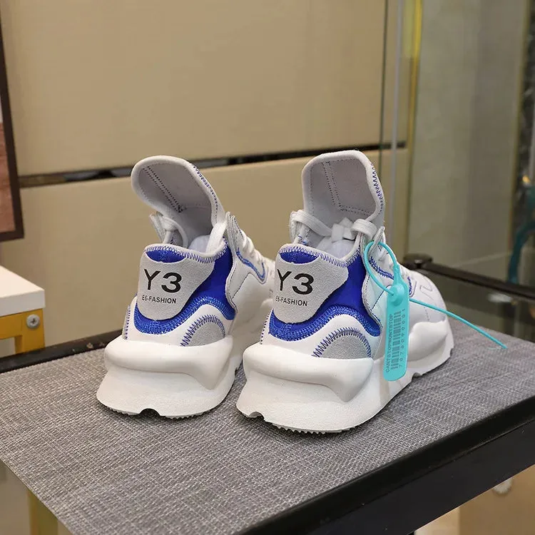 Chaussures luxe chic haute couture Y3 - 2025 / 2025New Sneakers Luxury Brands fashion leisure men and women shoes leather sports running shoes KGDB Y3 lovers Designer shoes NY