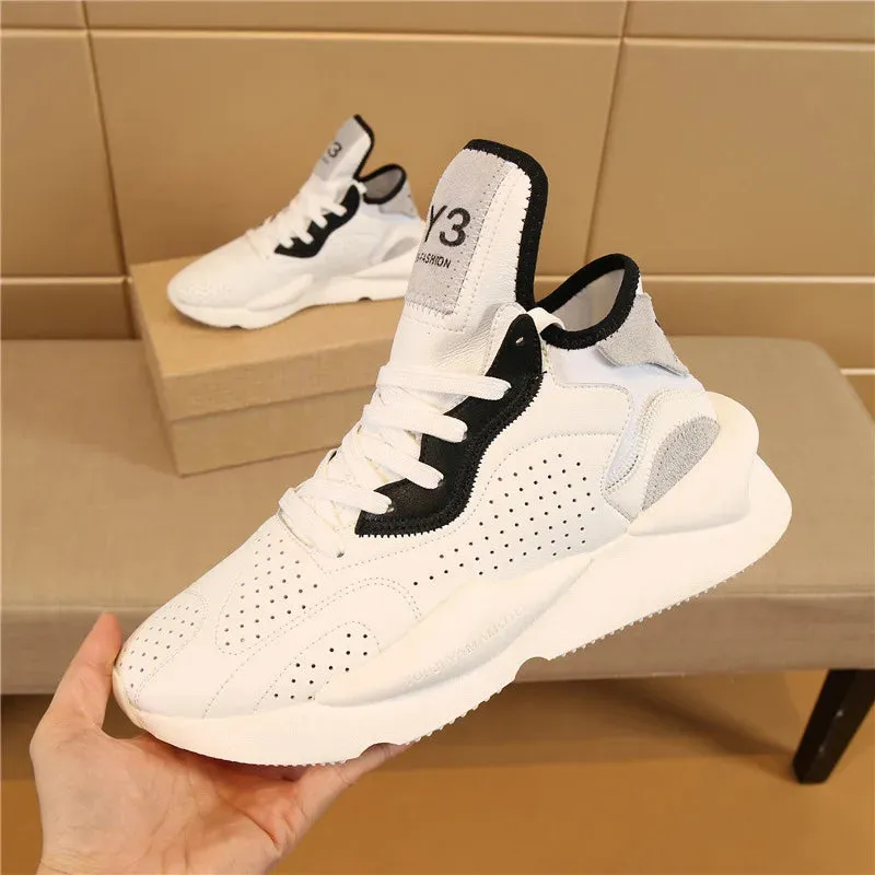 Chaussures luxe chic haute couture Y3 - 2025 / 2025New Sneakers Luxury Brands fashion leisure men and women shoes leather sports running shoes KGDB Y3 lovers Designer shoes NY