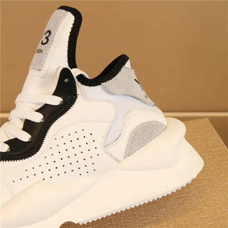 Chaussures luxe chic haute couture Y3 - 2025 / 2025New Sneakers Luxury Brands fashion leisure men and women shoes leather sports running shoes KGDB Y3 lovers Designer shoes NY