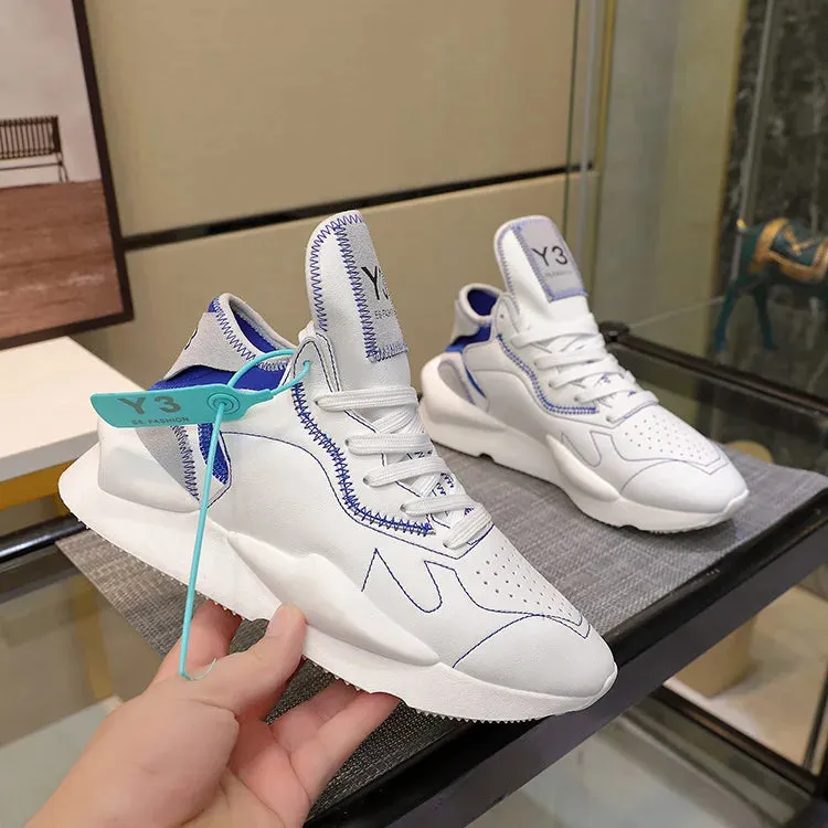 Chaussures luxe chic haute couture Y3 - 2025 / 2025New Sneakers Luxury Brands fashion leisure men and women shoes leather sports running shoes KGDB Y3 lovers Designer shoes NY