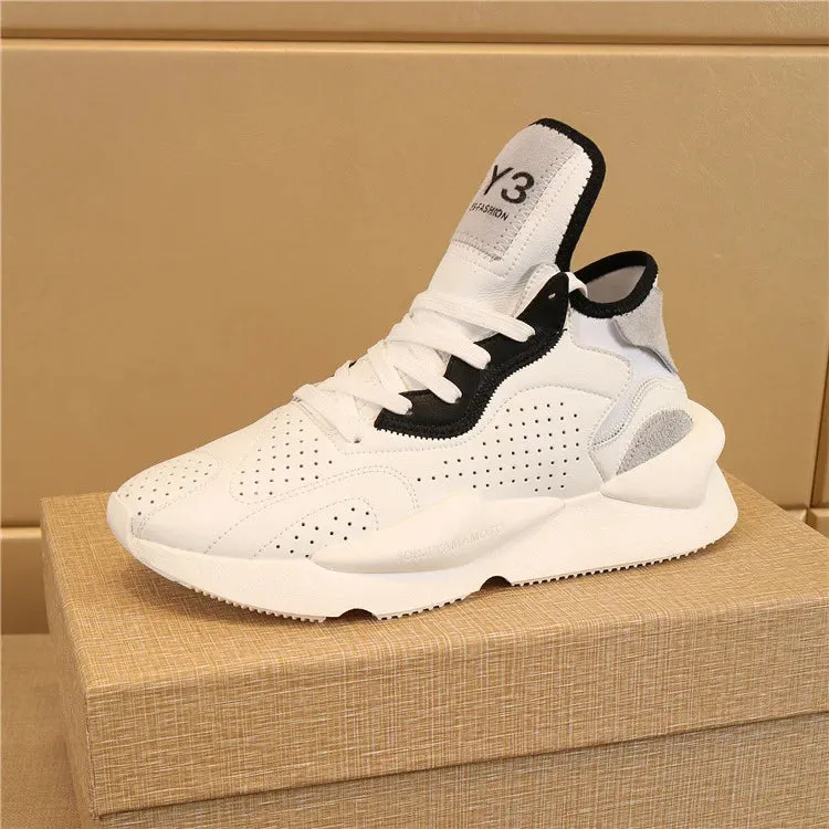 Chaussures luxe chic haute couture Y3 - 2025 / 2025New Sneakers Luxury Brands fashion leisure men and women shoes leather sports running shoes KGDB Y3 lovers Designer shoes NY