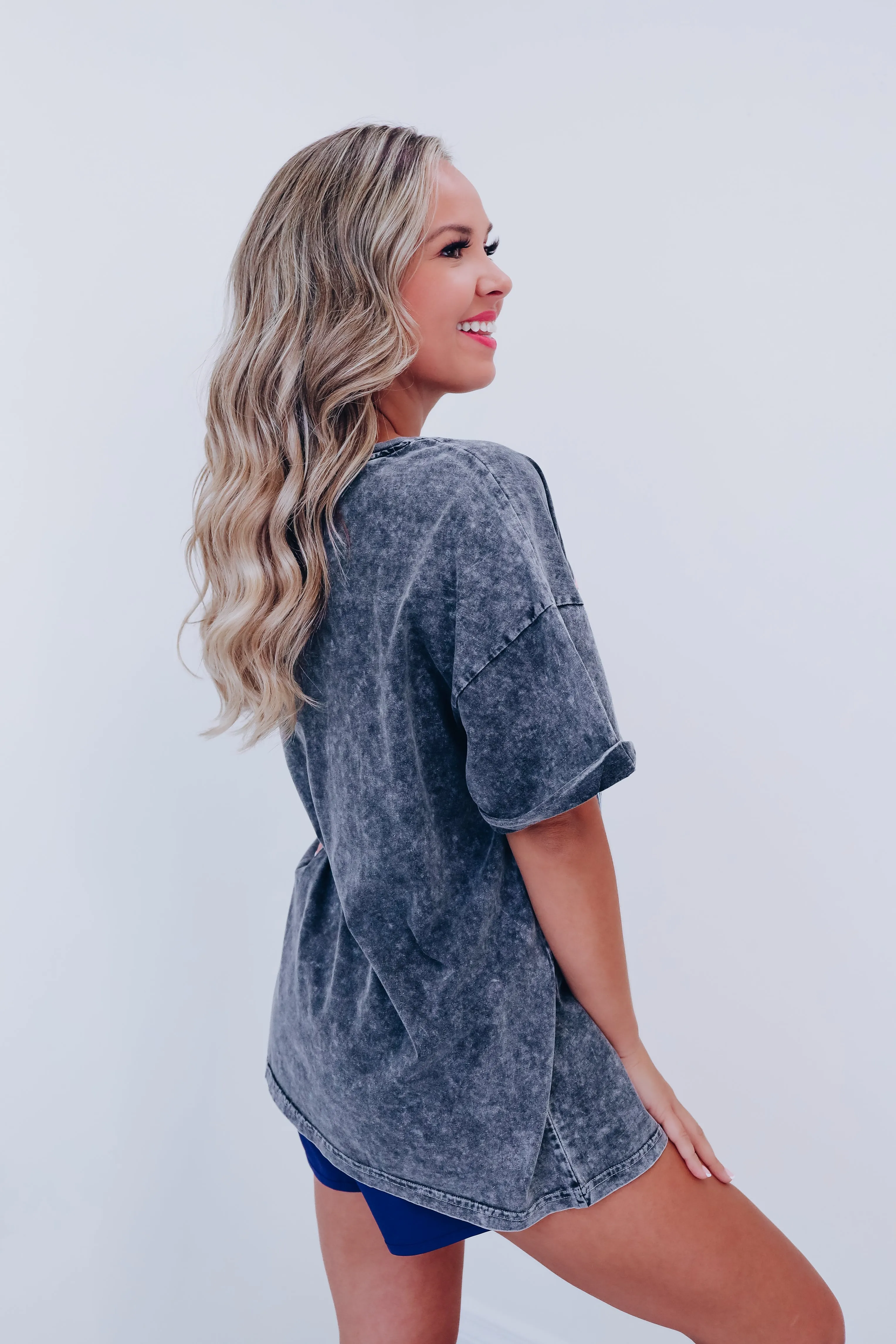 Coastal Cowgirl Vintage Graphic Tee - Black