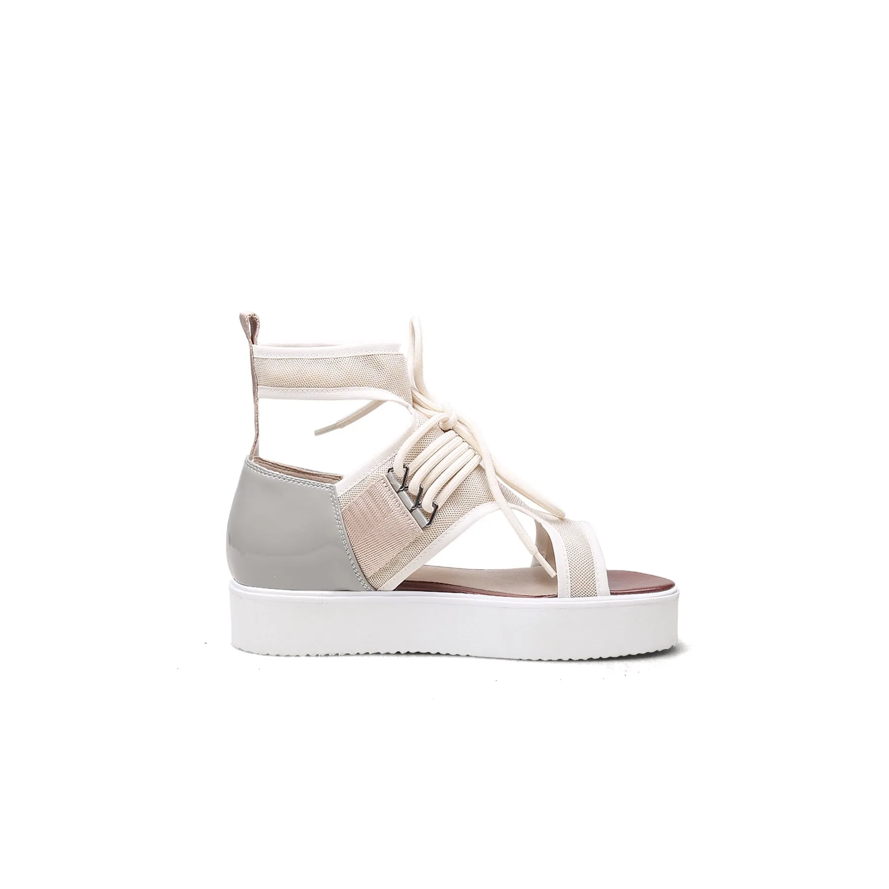 Cut-Out Apricot Platform Gladiator