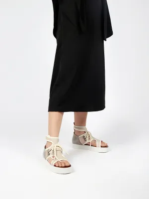 Cut-Out Apricot Platform Gladiator