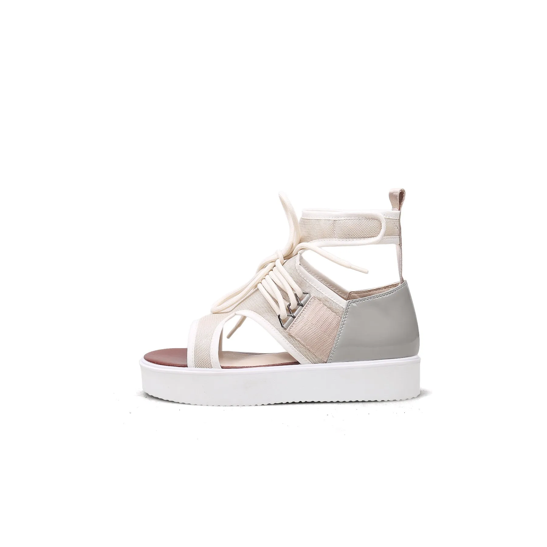 Cut-Out Apricot Platform Gladiator