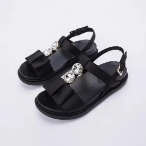 Diamond Vintage Gladiator Silk Sandals for Women Plus Size