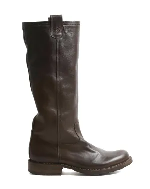 EFFIE Brown Leather Tall Boots