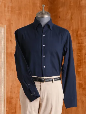 Emanuel Formal Shirt - Navy Blue One-piece Collar